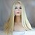 tanie Peruki koronkowe syntetyczne-Blond peruki dla kobiet syntetyczna koronka przodu peruka prosto kardashian prosto koronkowa peruka przodu blond długie jasne blond włosy syntetyczne damska naturalna linia włosów część środkowa blond