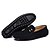 baratos Sapatilhas e Mocassins para Homem-Homens Loafers de conforto Pele Primavera / Verão / Outono Conforto Mocassins e Slip-Ons Caminhada Respirabilidade Preto / Azul Escuro