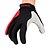 Недорогие Перчатки для велоспорта-Перчатки для велосипедистов Перчатки для сенсорного экрана Горные велосипеды Виды спорта Полный палец Рукавицы Легкость Дышащий Пригодно для носки Черный+Серый Красный + черный Полиэстер