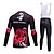 cheap Men&#039;s Clothing Sets-AOZHIDIAN Spring/Summer/Autumn Long Sleeve Cycling JerseyLong Bib Tights Ropa Ciclismo Cycling Clothing Suits #AZD098