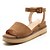 cheap Women&#039;s Sandals-Women&#039;s Sandals Flat Heel Sandals Flat Heel Round Toe Buckle PU(Polyurethane) Summer / Fall Beige / Yellow / Pink