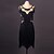 cheap Latin Dancewear-Latin Dance Dresses Women&#039;s Performance Spandex / Organza Embroidery / Tassel Sleeveless Dress