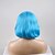 preiswerte Trendige synthetische Perücken-Synthetische Perücken Lose gewellt Lose gewellt Perücke Kurz Blau Synthetische Haare Damen Blau