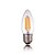 voordelige Gloeilampen-2 W LED-kaarslampen 150-200 lm E26 / E27 C35 4 LED-kralen COB Decoratief Warm wit 220-240 V / 1 stuks