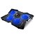 billige Stativ og kjøleputer-fn-30 bærbare blått led lys kraftig laptop kjøling pad kjøligere matte for 15-17 tommers bærbare MacBook