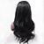 Χαμηλού Κόστους Συνθετικές Περούκες-Συνθετικές μπροστινές περούκες δαντέλας Κυματομορφή Σώματος Κυματομορφή Σώματος Δαντέλα Μπροστά Περούκα Μαύρο Συνθετικά μαλλιά Γυναικεία Φυσική γραμμή των μαλλιών Μαύρο