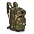 preiswerte Wanderrucksäcke und -taschen-30 L Wanderrucksack Wandern Tagesrucksäcke Militärischer taktischer Rucksack Kompakt Außen Camping &amp; Wandern Reisen Schule Segeltuch Drei Sand-Farbe Digitale Wüste Python Schwarz