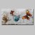 tanie Obrazy ze zwierzętami-Hang-Malowane obraz olejny Ręcznie malowane - Pop art Nowoczesny Fason europejski Naciągnięte płótka / Rozciągnięte płótno