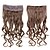 cheap Clip in Extensions-Fashionable Synthetic Hair 5 Clips Clip In 1 Piece Women&#039;s 60cm 24 Inches 120g Long Synthetic Curly Wavy Hair #4 Brown