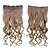 billige Syntetiske extensions-fashionable syntetisk hår 5 klip klip i 1 stykke kvinders 60cm 24 inches 120g lang syntetisk krøllet bølget hår # 4 brune