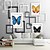 abordables Murales de pared-Fondo de pantalla mural de papel tapiz grande personalizado 3d marco de la mariposa sala de estar dormitorio tv tapices de pared