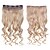 levne Clip in Extensions-módní umělých vlasů 5 klipy klip 1 kus ženských 60cm 24 palců 120g dlouhé kudrnaté syntetické vlnité vlasy # 4 hnědé