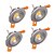 abordables Luces LED empotradas-4pcs 300-330lm Luces de Techo 1 Cuentas LED LED de Alta Potencia Decorativa Blanco Cálido Blanco Fresco 85-265V