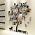 tanie Naklejki ścienne 3D-Arabeska Naklejki ścienne Salon, Wklej wstępnie Winyl Dekoracja domowa Naklejka