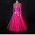 cheap Ballroom Dancewear-Ballroom Dance Dress Appliques Crystals / Rhinestones Women&#039;s Performance Long Sleeve Chinlon Organza