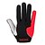Недорогие Перчатки для велоспорта-Перчатки для велосипедистов Перчатки для сенсорного экрана Горные велосипеды Виды спорта Полный палец Рукавицы Легкость Дышащий Пригодно для носки Черный+Серый Красный + черный Полиэстер