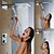 cheap Shower Faucets-Shower Faucet Set - Handshower Included Thermostatic Rain Shower Contemporary Chrome Mount Inside Brass Valve Bath Shower Mixer Taps