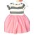 preiswerte Casual Kleider-Baby Wenig Mädchen Kleid Gestreift Solide Alltag Festtage Ausgehen Rosa Kurzarm Einfach Kleider