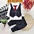 cheap Sets-Toddler Boys&#039; Clothing Set Long Sleeve Red Dark Blue Gray Striped Bow Stripes Regular