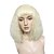 cheap Synthetic Trendy Wigs-Synthetic Wig Kinky Curly Kinky Curly Bob Wig Blonde Bleach Blonde#613 Synthetic Hair Women&#039;s Blonde