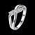 cheap Rings-Women&#039;s Band Ring Crystal One-piece Suit Silver Zircon / Alloy Circle Ladies / Simple / Fashion Wedding / Party / Birthday Costume Jewelry