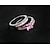 olcso Gyűrűk-Női Gyűrű Rózsaszín Strassz Ötvözet Stílusos Esküvő Parti Ékszerek / Napi