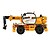 ieftine Camioane &amp; Vehicule de Construcție-KDW Macara Toy Trucks &amp; Vehicule de constructii Jucării pentru mașini 01:50 Simulare Retractabil Aliaj Metalic Plastic ABS MetalPistol