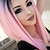 cheap Synthetic Lace Wigs-Synthetic Lace Front Wig Straight Straight Bob Lace Front Wig Pink Pink Synthetic Hair Women&#039;s Middle Part Bob Natural Hairline Pink