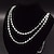 levne Módní náhrdelníky-Dámské Strands Náhrdelník Haç dámy Přizpůsobeno Geometrik Dvojitá vrstva Slitina Stříbrná Náhrdelníky Šperky Pro Párty Zvláštní příležitosti Zásnuby