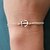 baratos Pulseira-Women&#039;s Chain Bracelet Anchor Cheap Dainty Ladies Basic Bohemian Fashion Alloy Bracelet Jewelry Gold / Silver For Christmas Gifts Party Birthday Casual Daily