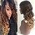 cheap Human Hair Wigs-Human Hair Glueless Lace Front Lace Front Wig style Wavy Wig 130% Density Ombre Hair Natural Hairline African American Wig 100% Hand Tied Women&#039;s Short Medium Length Long Human Hair Lace Wig