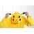 billige Kigurumi-pyjamas-Voksne Halloweentillbehör Ferie Smykker Kigurumi-pyjamas Pika Pika Patchwork Onesie-pyjamas Sjovt kostume Flanel Fleece Cosplay Til Damer og Herrer Jul Nattøj Med Dyr Tegneserie