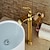 abordables Clásico-grifo para lavabo de baño - grifos monomando de un orificio para baño en cascada ti-pvd centerset / latón