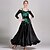 voordelige Ballroom danskleding-Ballroomdansen Kleding Kant Kristallen / Bergkristallen Dames Opleiding Prestatie Lange mouw Natuurlijk Kant Tule Viscose