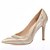 billige Høyhælte damesko-Women&#039;s Heels Stiletto Heel Pointed Toe Glitter / Tulle Spring / Summer / Fall Gold / White / Silver / Wedding / Party &amp; Evening / Dress / 3-4 / Party &amp; Evening