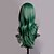 billige Kostymeparykk-grønne parykker for kvinner syntetisk parykk cosplay parykk med smell lang blond/blå/lilla/rød syntetisk hår parykker halloween parykk