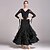 cheap Ballroom Dancewear-Ballroom Dance Dress Sashes / Ribbons Ruffles Women&#039;s Performance Long Sleeve High Chinlon