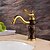 cheap Bathroom Sink Faucets-Bathroom Sink Faucet - Standard Ti-PVD Centerset Single Handle One HoleBath Taps / Brass