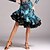 economico Klær til latindans-Latin Dance Skirt Cascading Ruffle Women&#039;s Performance Natural Velvet