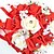 levne Svatební kytice-Svatební kytice Kytice / Jedinečné svatební dekorace Zvláštní příležitosti / Večírek Korálky / Štras / Pěna 25 cm (cca 9,84&quot;) Vánoce