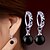 preiswerte Ohrringe-Damen Tropfen-Ohrringe damas Sterlingsilber Ohrringe Schmuck Schwarz / Rot Für Hochzeit Party Normal Alltag 1pc