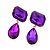 cheap Earrings-Women&#039;s Cubic Zirconia Stud Earrings Drop Earrings Pear Cut Emerald Cut two stone Drop Ladies Fashion Cubic Zirconia Earrings Jewelry Purple / Screen Color / Dark Green For