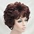 baratos Perucas Sintéticas sem Touca-Synthetic Wig Curly Wavy Curly Wig Short Auburn Synthetic Hair Women&#039;s Brown