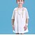 Χαμηλού Κόστους Καθημερινά φορέματα-Παιδιά Λίγο Κοριτσίστικα Φόρεμα Μονόχρωμο Λευκό Μισό μανίκι Φορέματα Καλοκαίρι Κανονικό