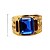 baratos Anéis para Homem-Anel de declaração Safira Solitário Dourado Vermelho Azul Ágata Aço Titânio Asiático Moda Vintage 7 8 9 10 11 / ônix / Homens