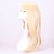 cheap Costume Wigs-Synthetic Wig Straight Style With Bangs Capless Wig Blonde Blonde Synthetic Hair Women‘s Blonde Wig Long