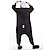 cheap Kigurumi Pajamas-Adults&#039; Kigurumi Pajamas Panda Animal Onesie Pajamas Polar Fleece Black Cosplay For Men and Women Animal Sleepwear Cartoon Festival / Holiday Costumes