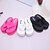 abordables Pantuflas y chanclas de mujer-Mujer Zapatillas y flip-flop PU Verano Casual Tacón Plano Negro Fucsia 5 - 7 cms