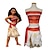 cheap Movie &amp; TV Theme Costumes-Princess Fairytale Moana Dress Kid&#039;s Adults&#039; Women&#039;s Carnival Children&#039;s Day New Year Festival Holiday Terylene Orange Women&#039;s Easy Carnival Costumes Top Skirt Belt World Book Day Costumes