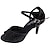 cheap Latin Shoes-Women&#039;s Dance Shoes Latin Shoes Salsa Shoes Sandal Customized Heel Customizable Black / Red / Silver